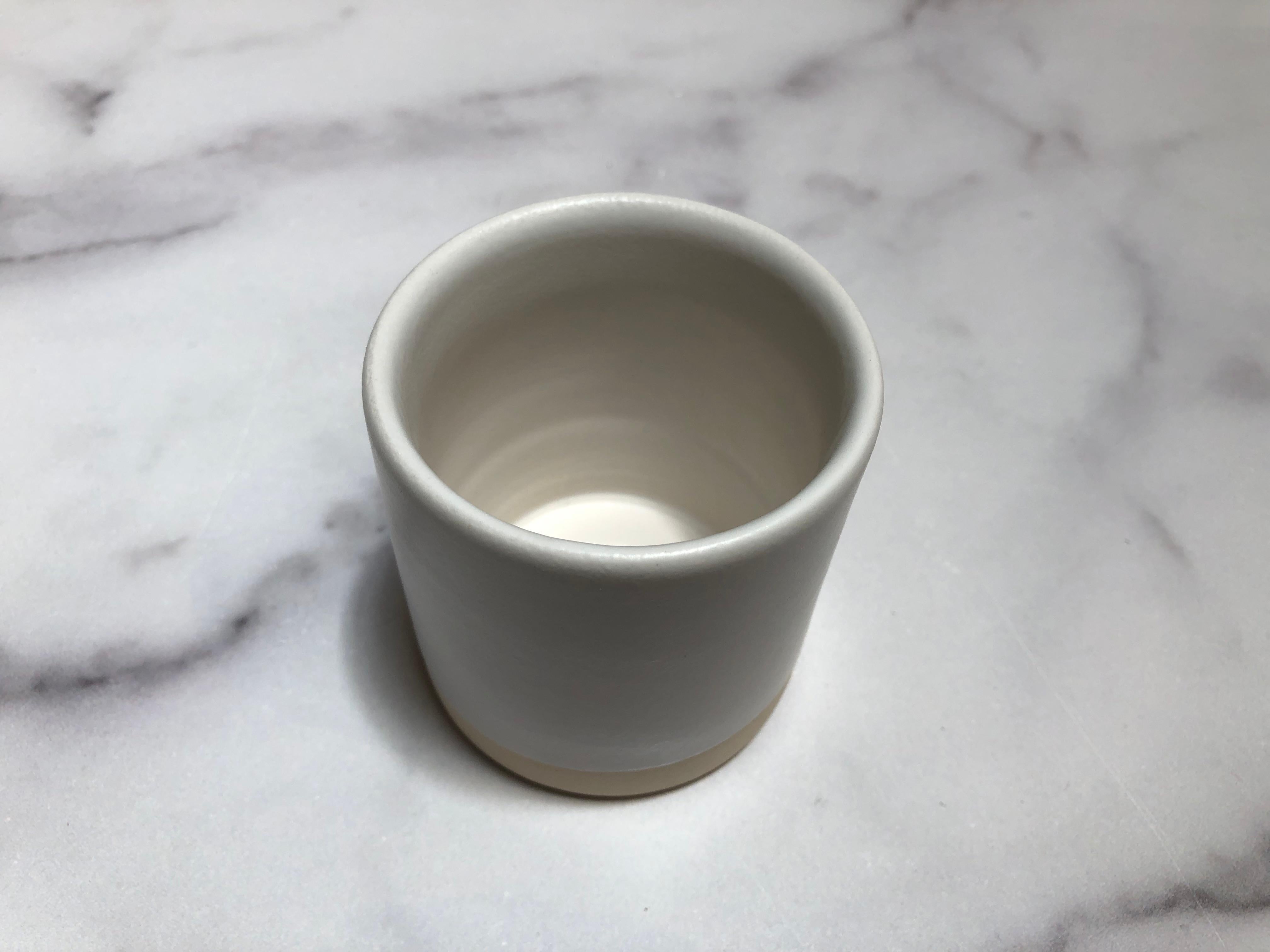 Handmade Ceramic Matte Tumbler in Black, in Stock In New Condition In West Hollywood, CA