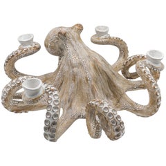 Handmade Ceramic Octopus Candelabra