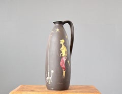 Handmade Ceramic 'Paris' Pitcher by Keto Keramik Circa 1950s