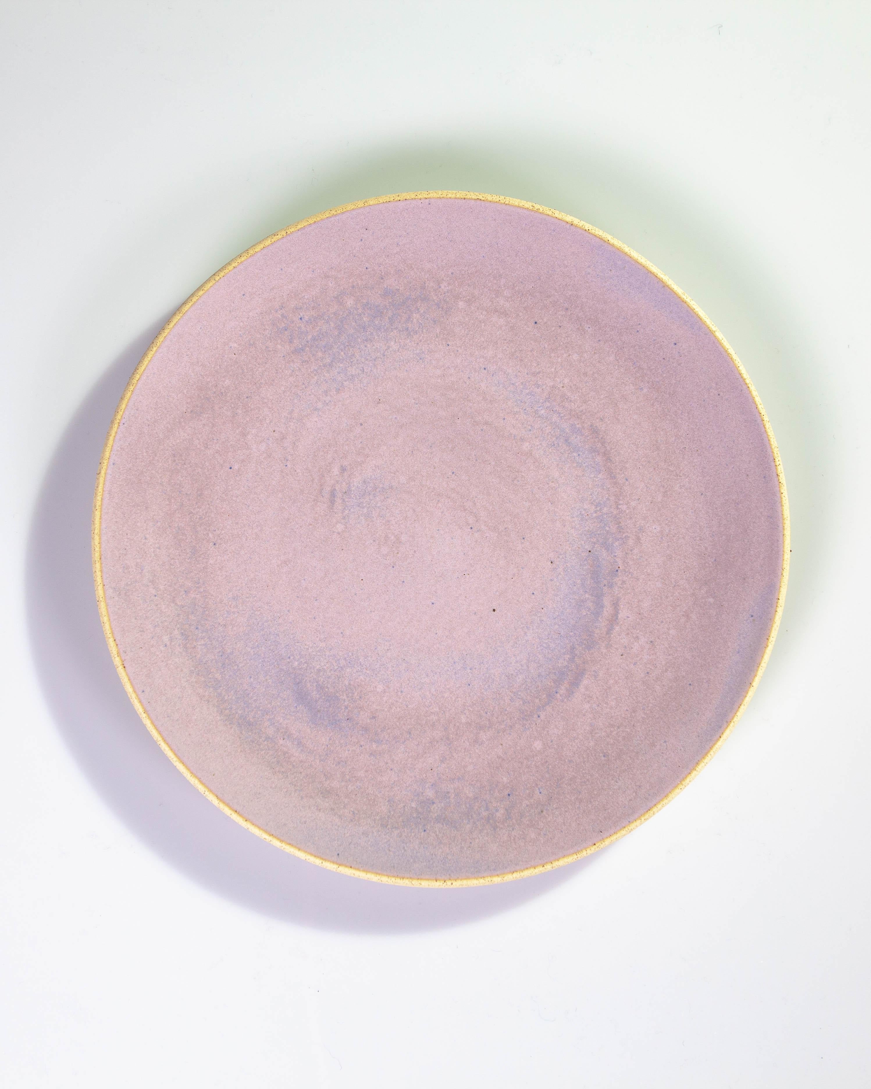 Hand-Crafted Handmade Ceramic Stoneware Bowl in Lavender, in Stock