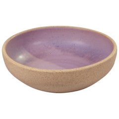 Handmade Ceramic Stoneware Bowl in Lavender, in Stock