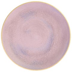 Handmade Ceramic Stoneware Dinner Plate in Lavender, in Stock