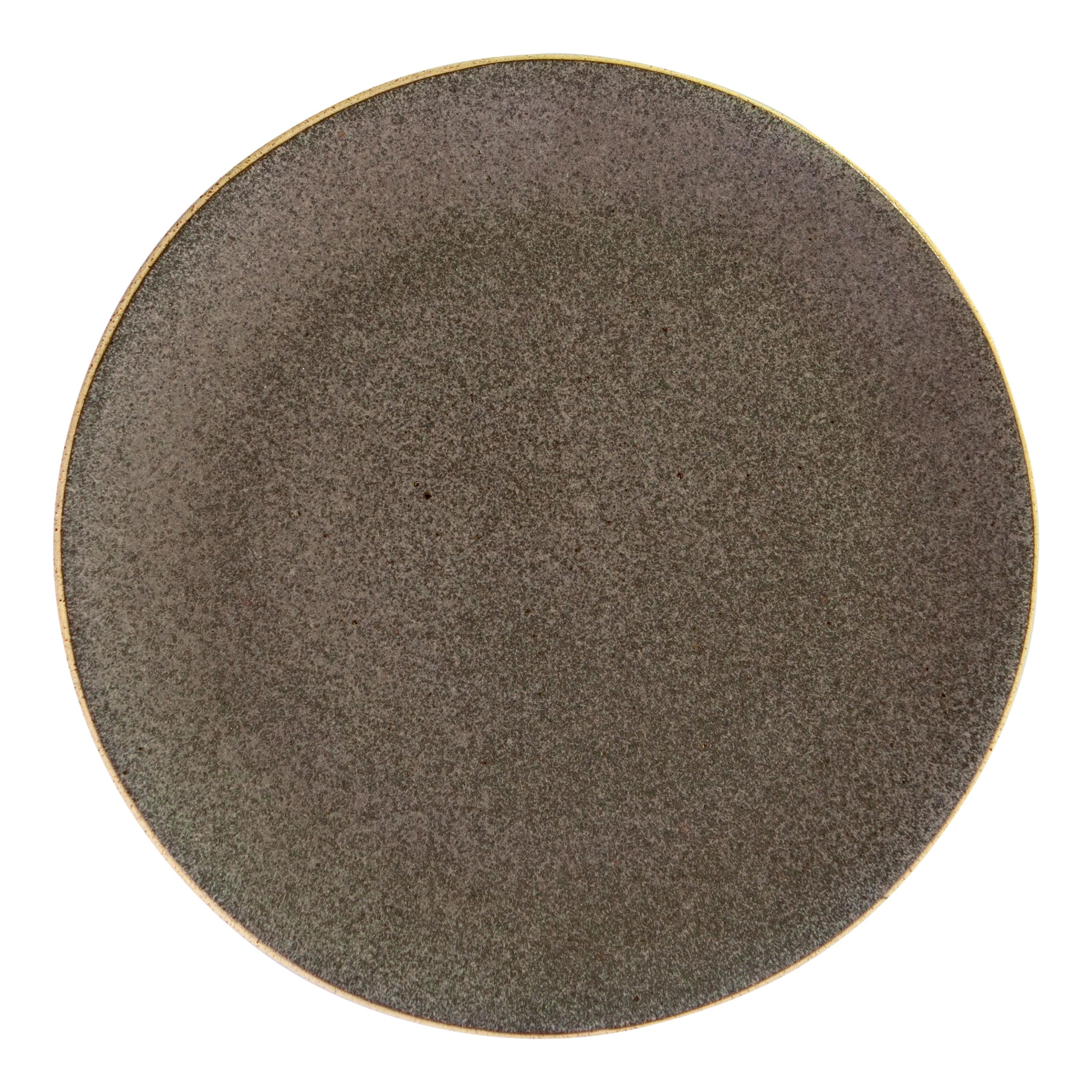 Handmade Ceramic Stoneware Salad Plate in Grey, in Stock