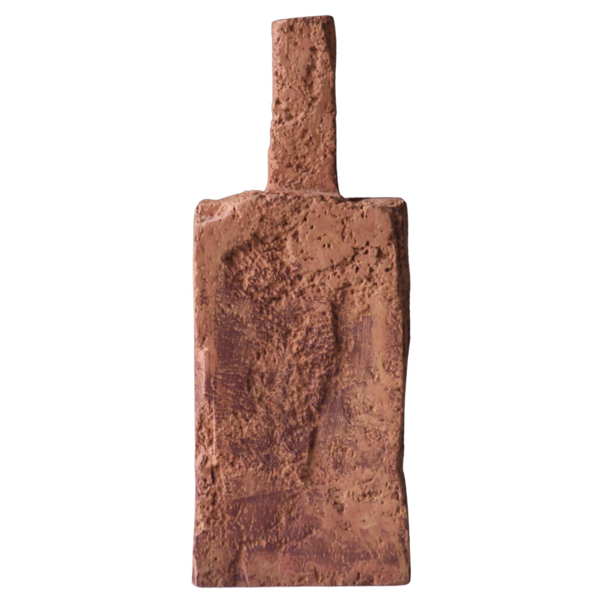 Handmade Ceramic Vase with Foam Stone Texture, Contemporary Minimalist Design For Sale