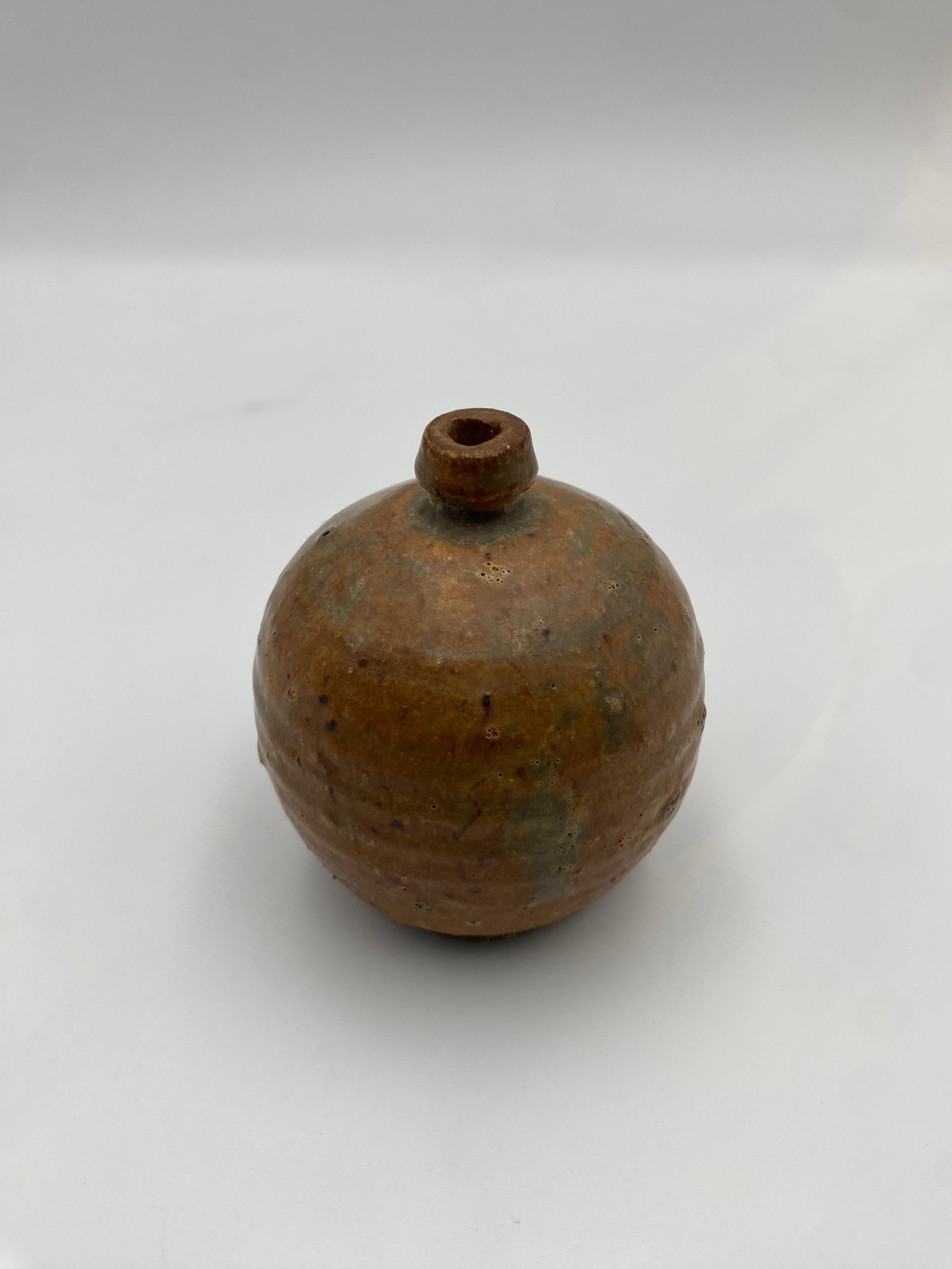 Mid-Century Modern Handmade Ceramic Weed Pot For Sale
