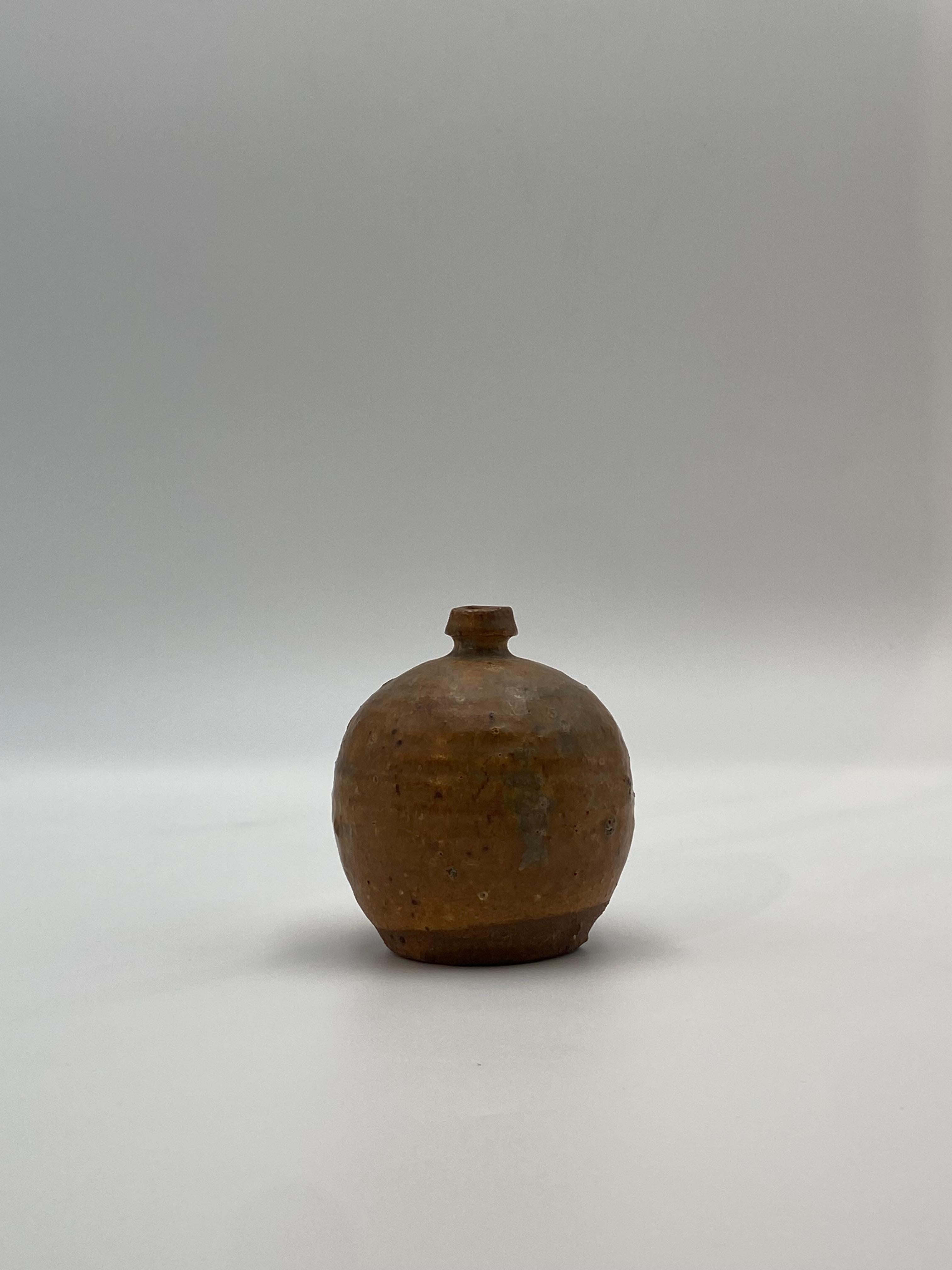 Late 20th Century Handmade Ceramic Weed Pot For Sale