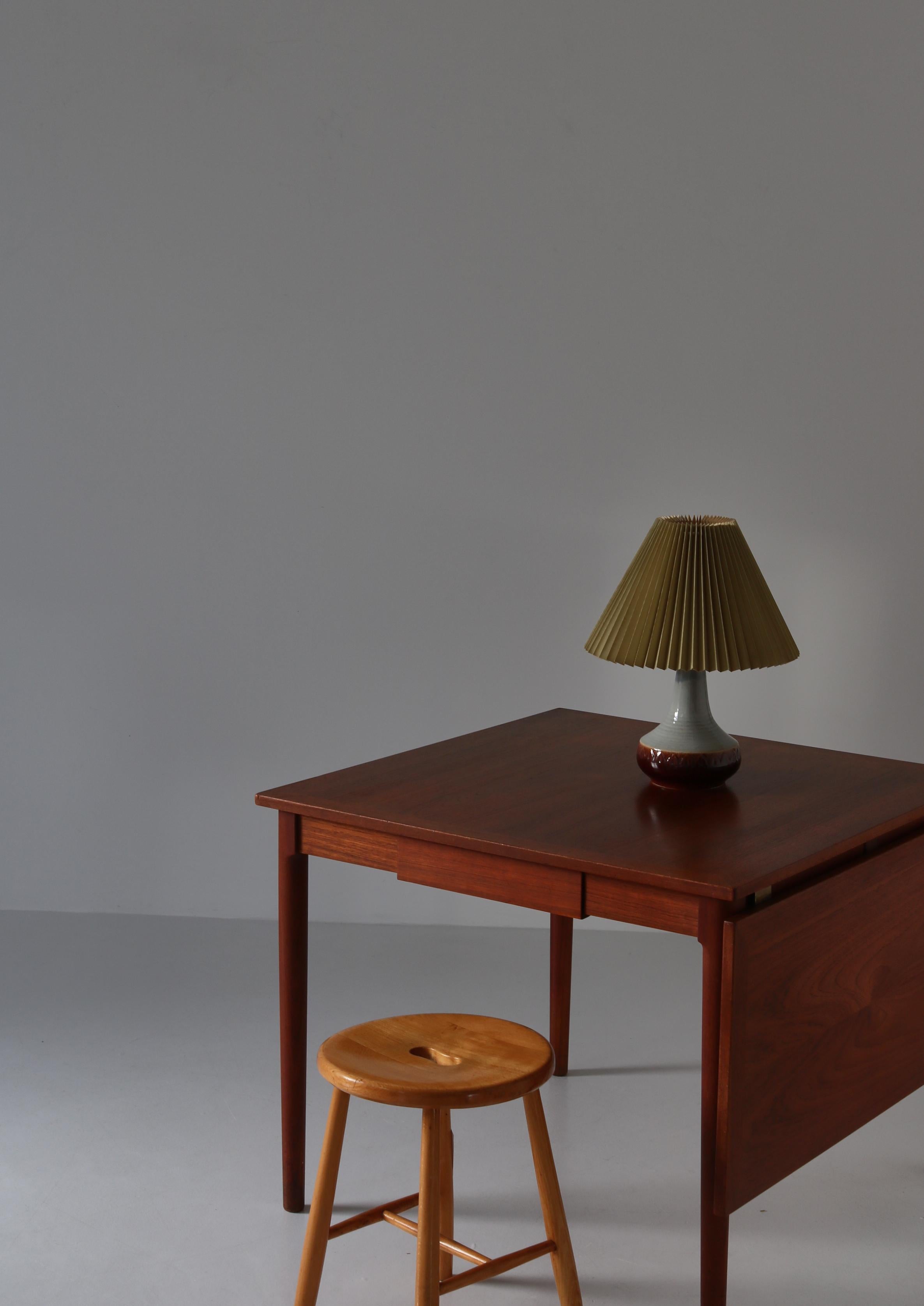 Lampe de table en céramique fabriquée à la main par Søholm Stoneware, Danemark, années 1960 en vente 7