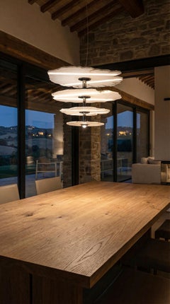 Handmade alabaster and brass chandelier from Tuscany