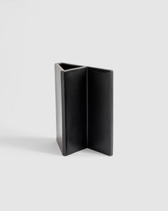 Handmade Chess-inspired Black Ceramic Vase, Italy model "Knight" by Sara Khamisi