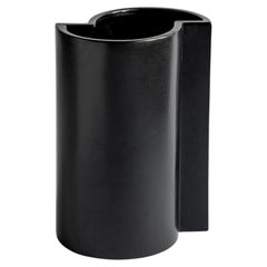Handmade "chess-inspired" ceramic vase, Italy, "BlackBishop" by Sara Khamisi