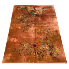 Tapis Art déco chinois fait à la main - 11'-8" x 8'-1"