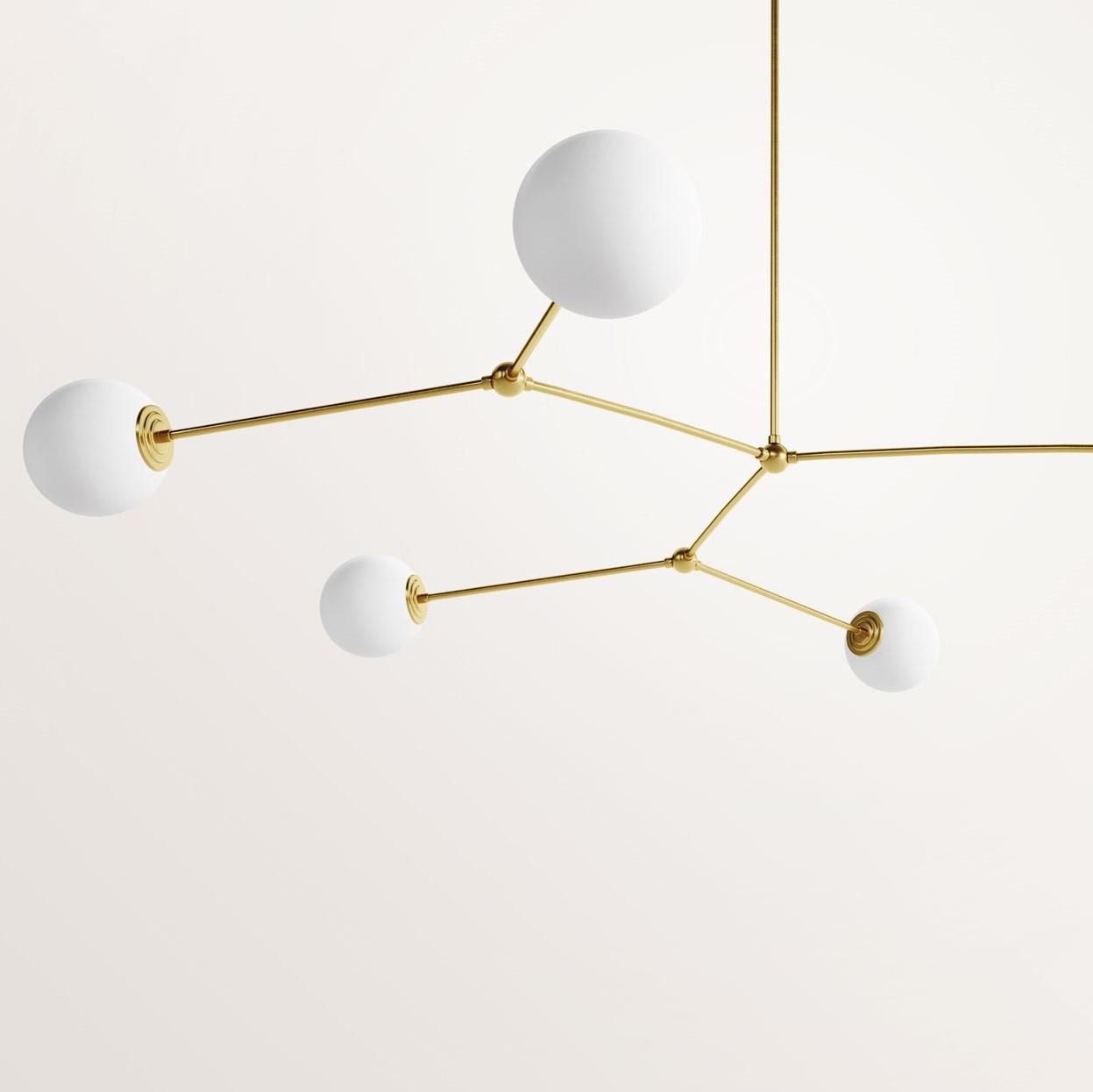 Modern Handmade Chione Chandelier by Gobo Lights For Sale