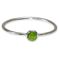 Handmade Chrome Diopside Ring
