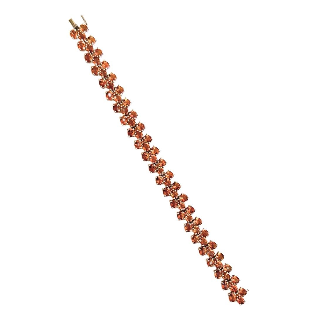 Bracelet tennis de cocktail et cadeau de fiançailles en argent sterling fait à la main Neuf - En vente à New York, NY