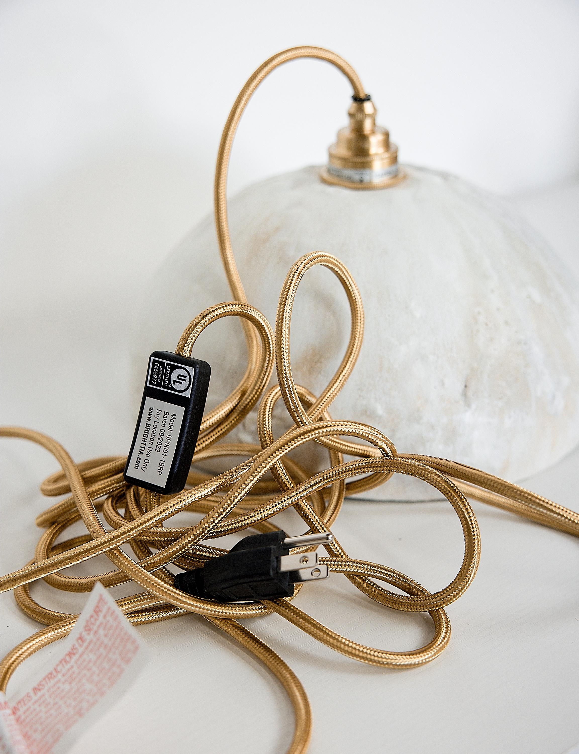 Handmade Clay Dome Pendant Light One of a kind- matching pair available In New Condition For Sale In Van Nuys, CA