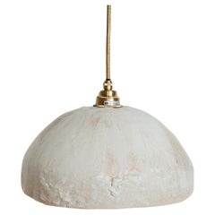 Handmade Clay Dome Pendant Light One of a kind- matching pair available