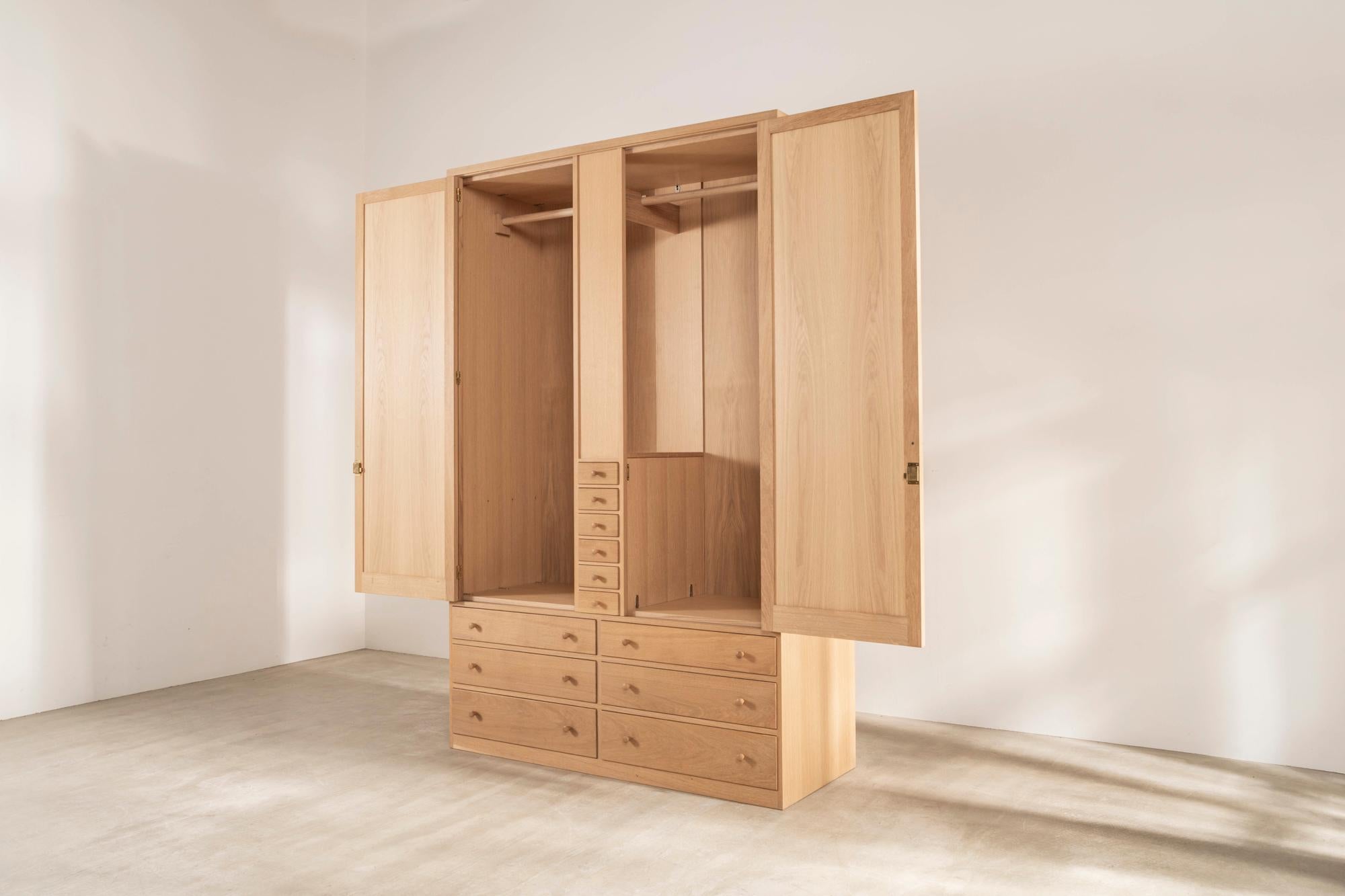 Handmade Clothes Cabinet in Oak Designed by Sir Terence Conran For Sale 1