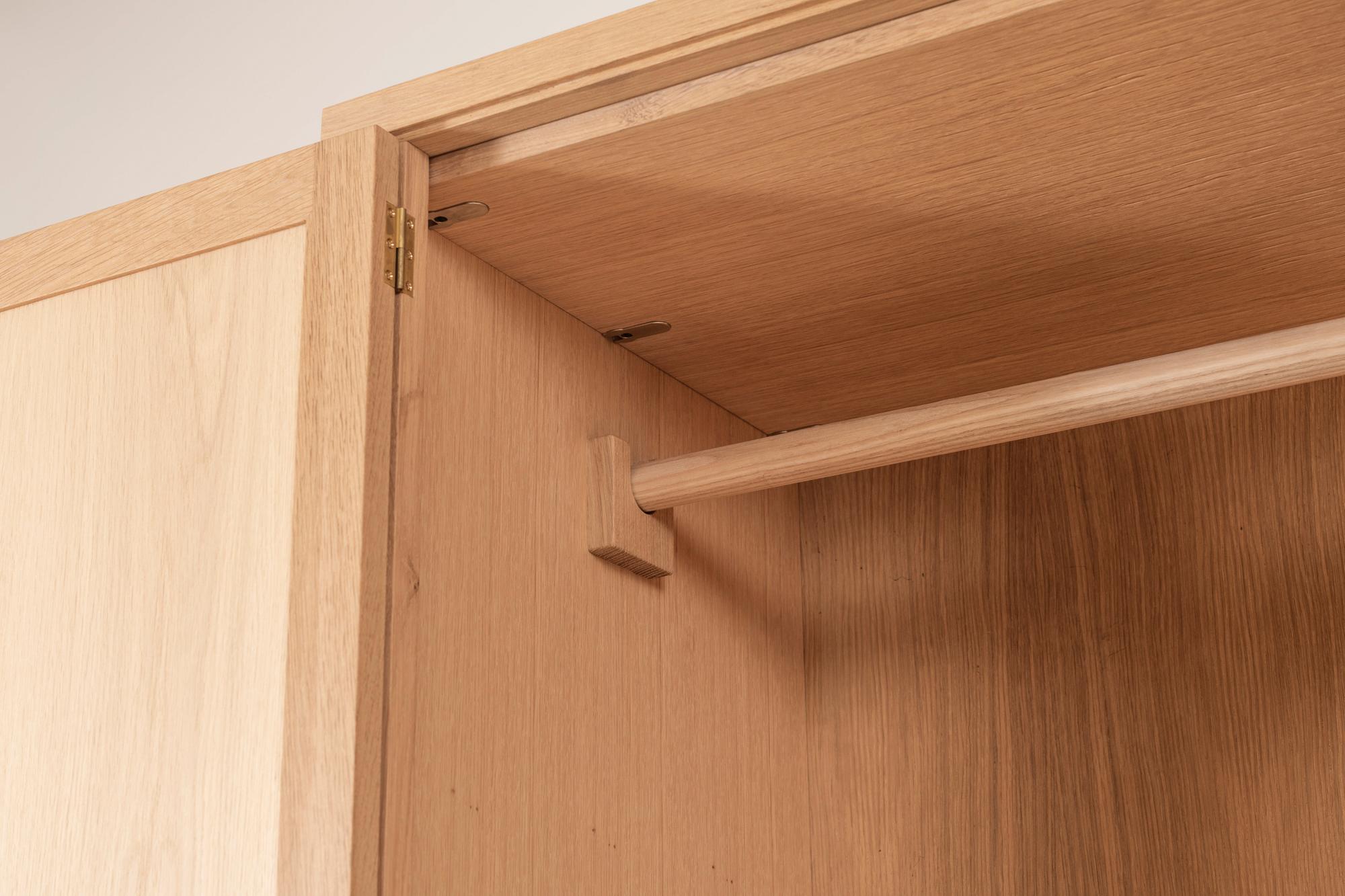 Handmade Clothes Cabinet in Oak Designed by Sir Terence Conran For Sale 2