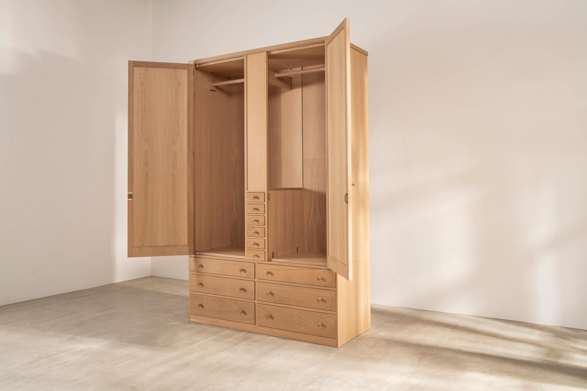 Handmade Clothes Cabinet in Oak Designed by Sir Terence Conran For Sale 6