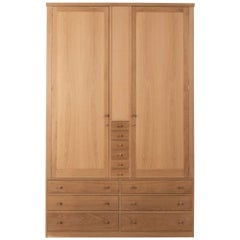 Handmade Clothes Cabinet in Oak Designed by Sir Terence Conran