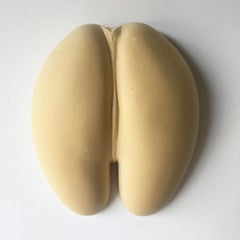 Handmade Coco de Mer Wall Mount in Tinted Plaster 'Blue'