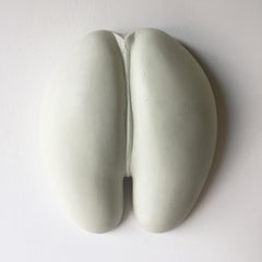 Handmade Coco de Mer Wall Mount in Tinted Plaster 'Stone'