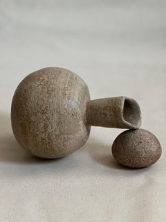 Handmade Coil-built Ash Glazed Ember Vase