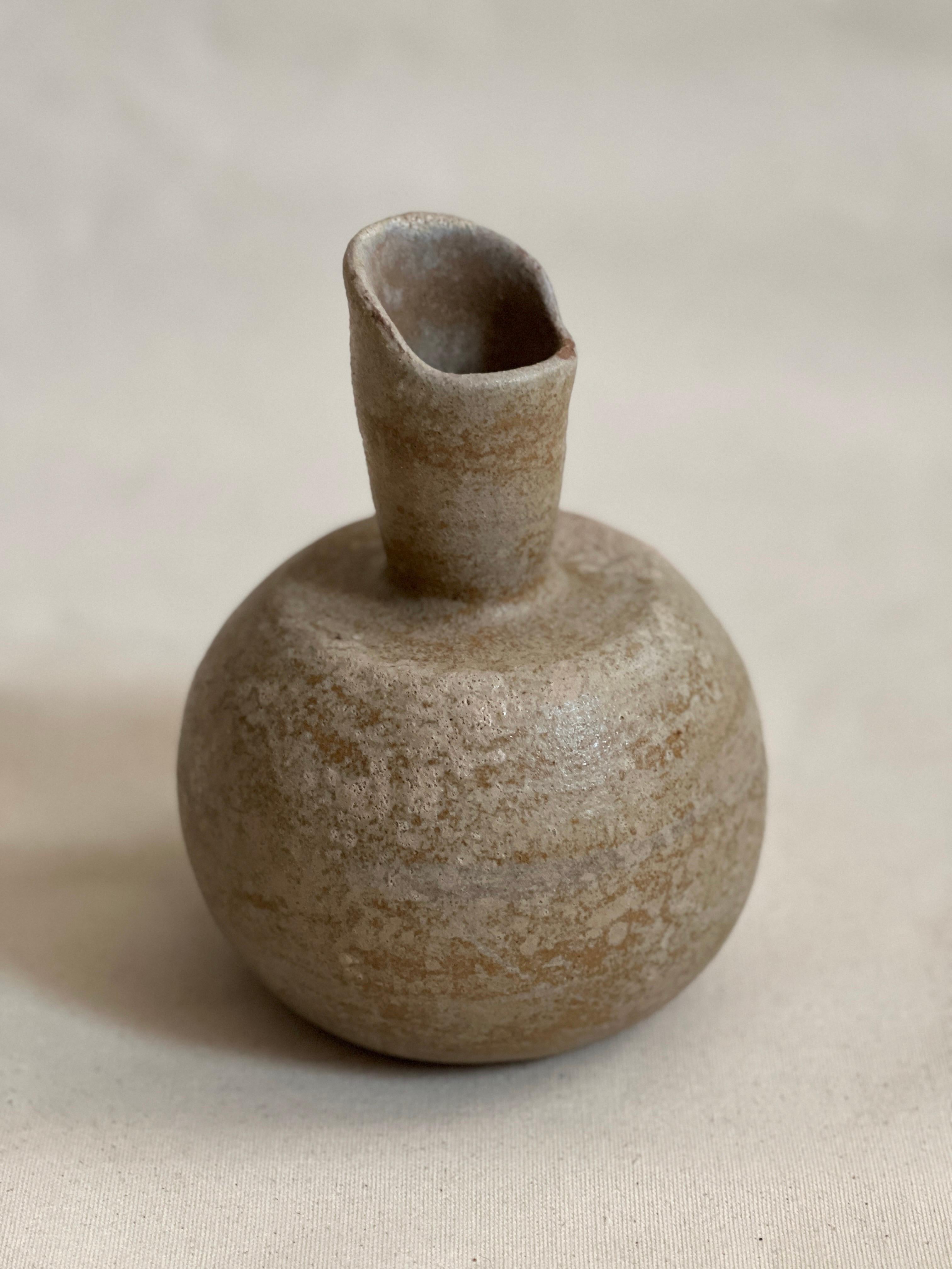 Fatto a mano Vaso in frassino smaltato a mano con spirale in vendita