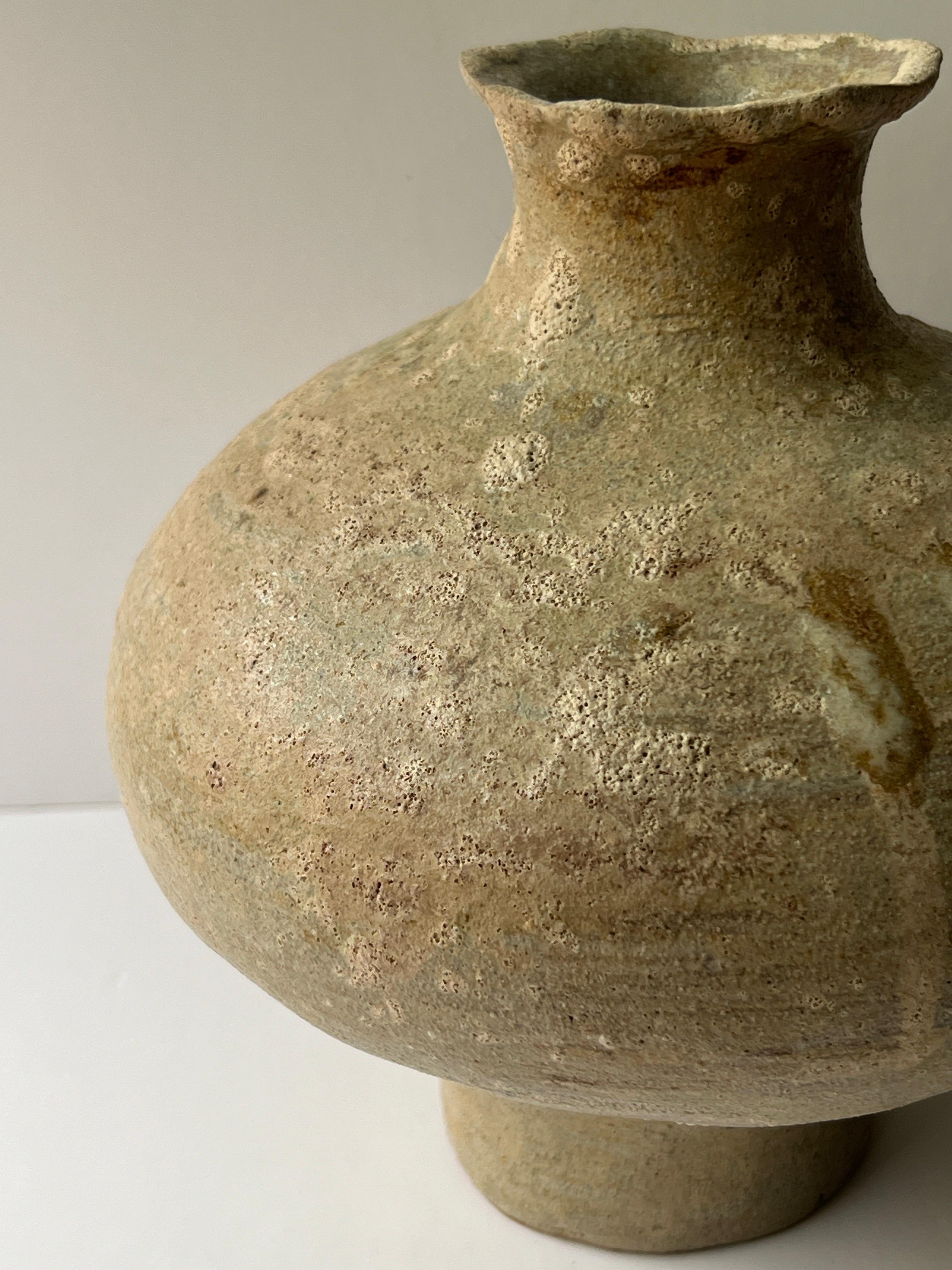 American Handmade Coil built Ember Vase For Sale