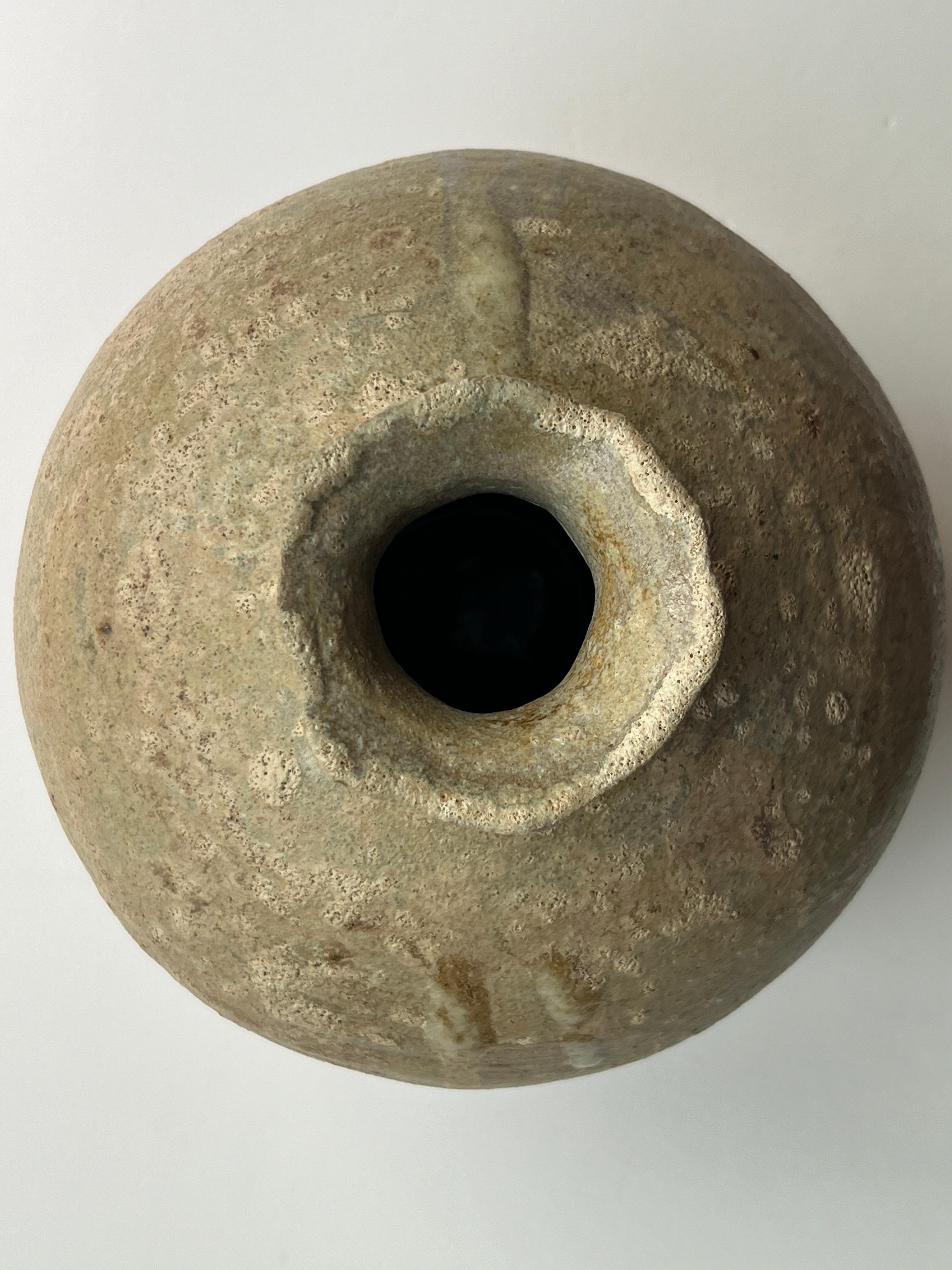 Hand-Crafted Handmade Coil built Ember Vase For Sale