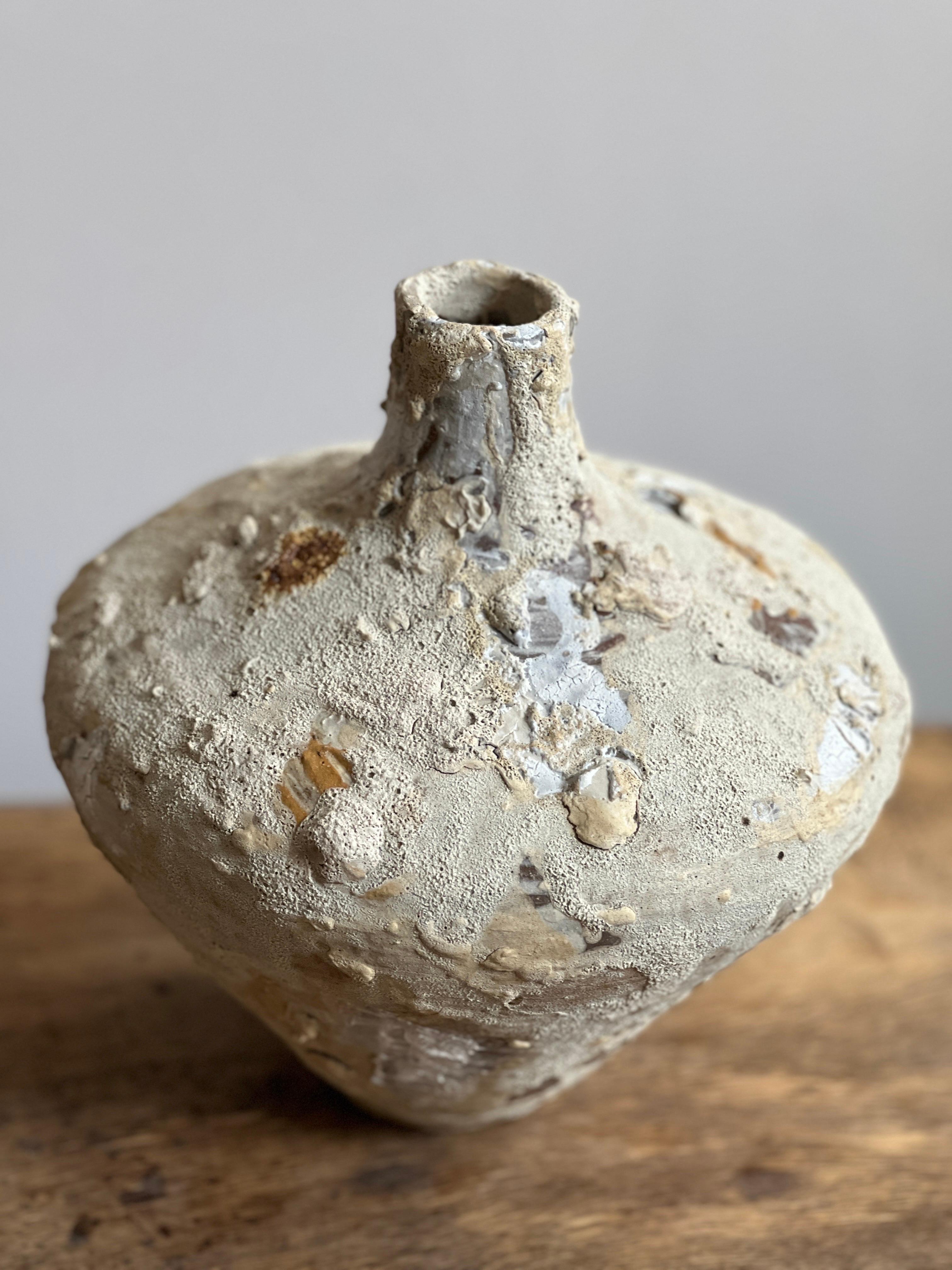 Americano Vaso rustico in terracotta costruito a mano in bobina in vendita