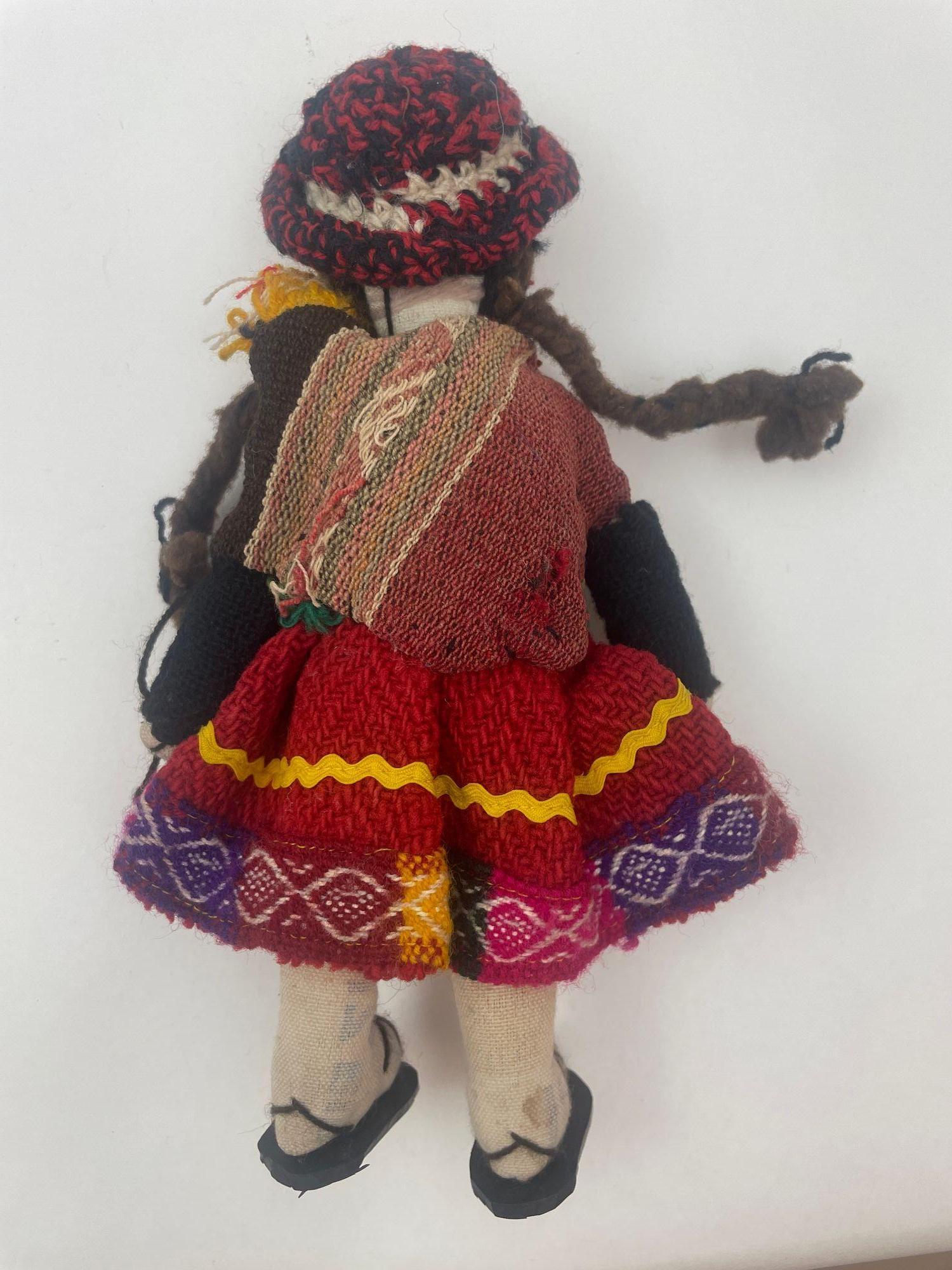 Bambole Cusco Peruviane da collezione fatte a mano anni '60 in vendita 4