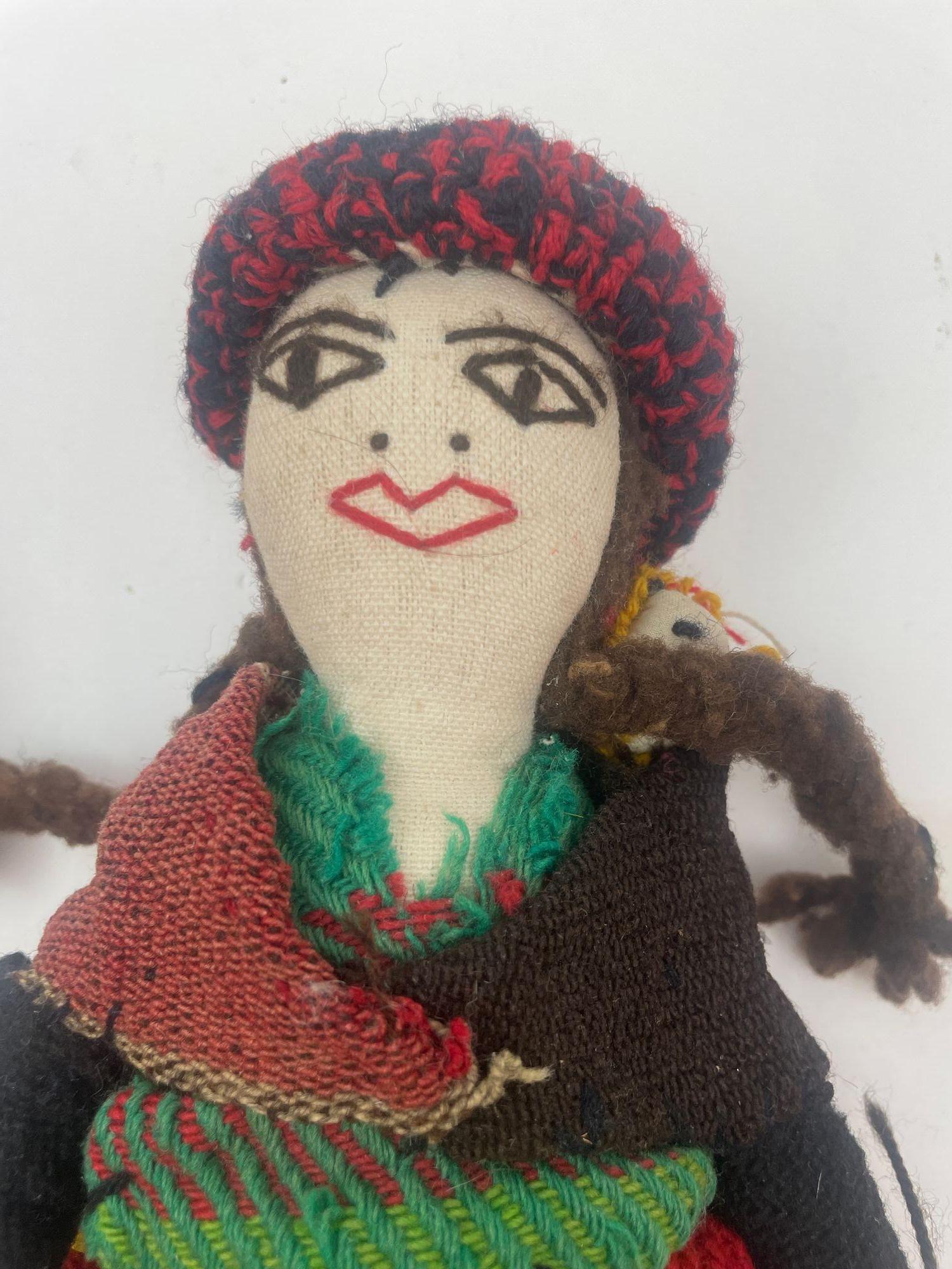 Bambole Cusco Peruviane da collezione fatte a mano anni '60 in vendita 6