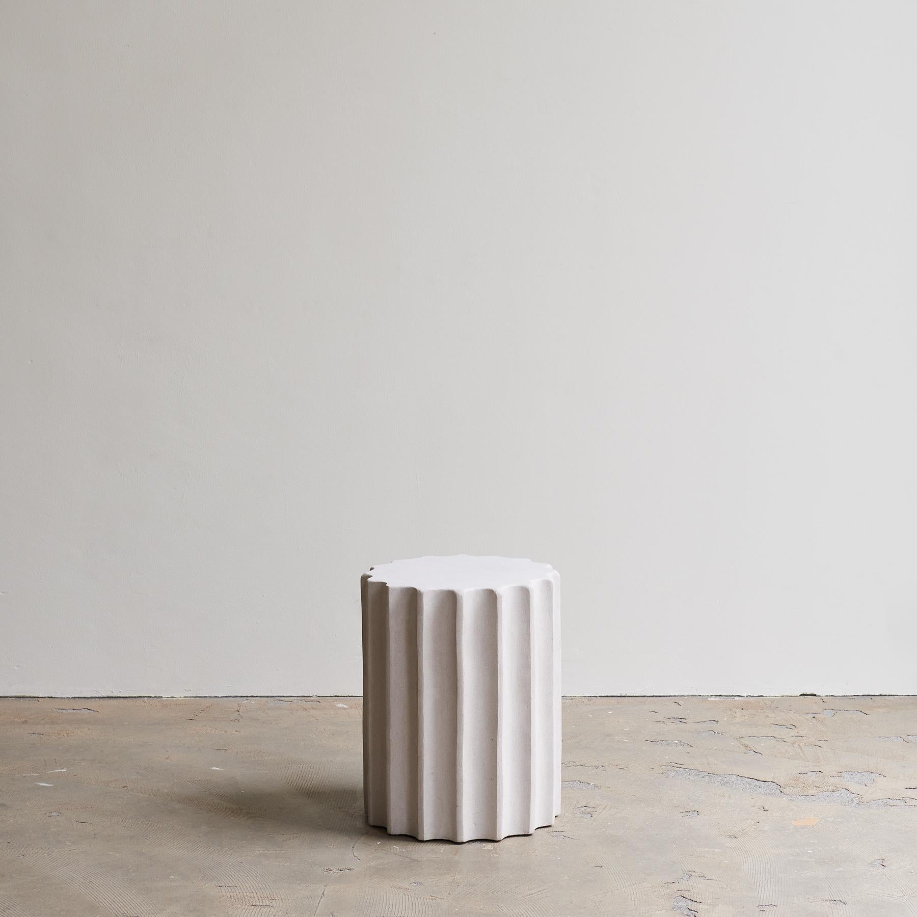 Handmade Column I side table by Atelier Ledure
Dimensions: W 34 x 42 H cm
Materials: Clay


Reimagining the past and reshaping our future
The Column I series brings back architecture to its basic principles; questioning predetermined roles and