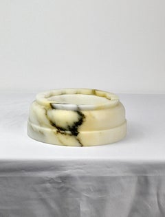 Handmade Column Vase POR  TAN  TE in satin Paonazzo marble