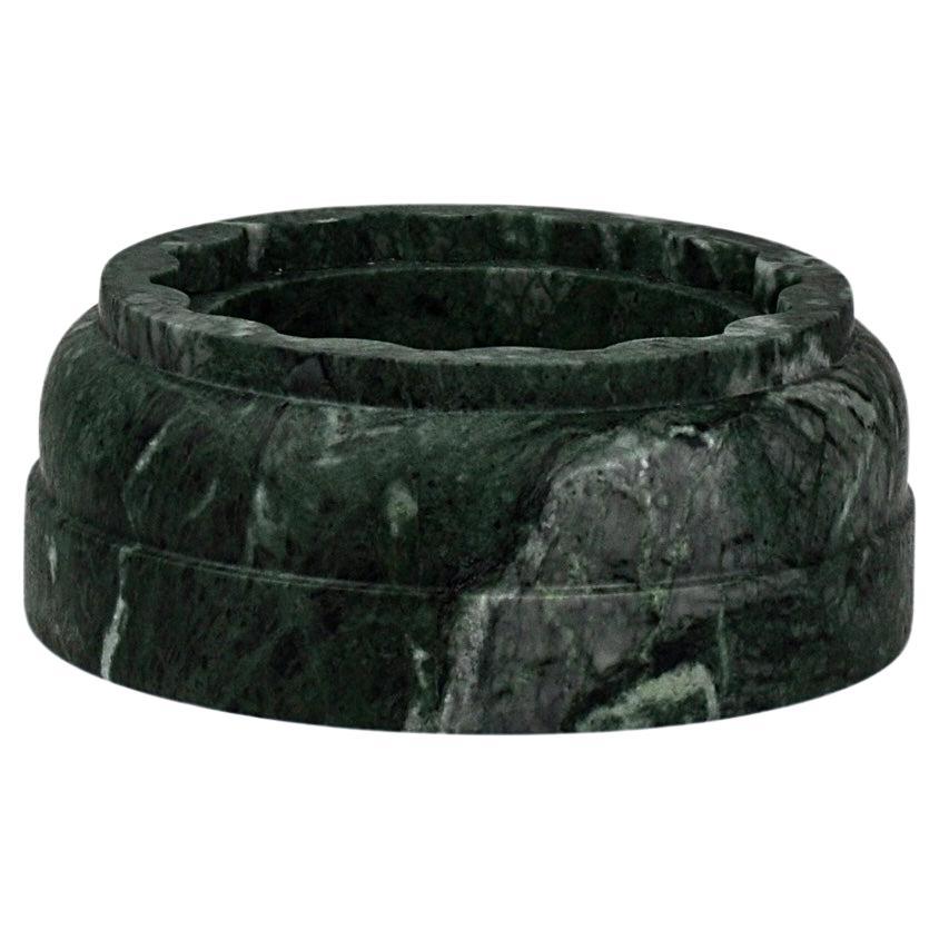 Vaso a colonna fatto a mano TAN in marmo Travertino satinato (parte centrale) in vendita 3
