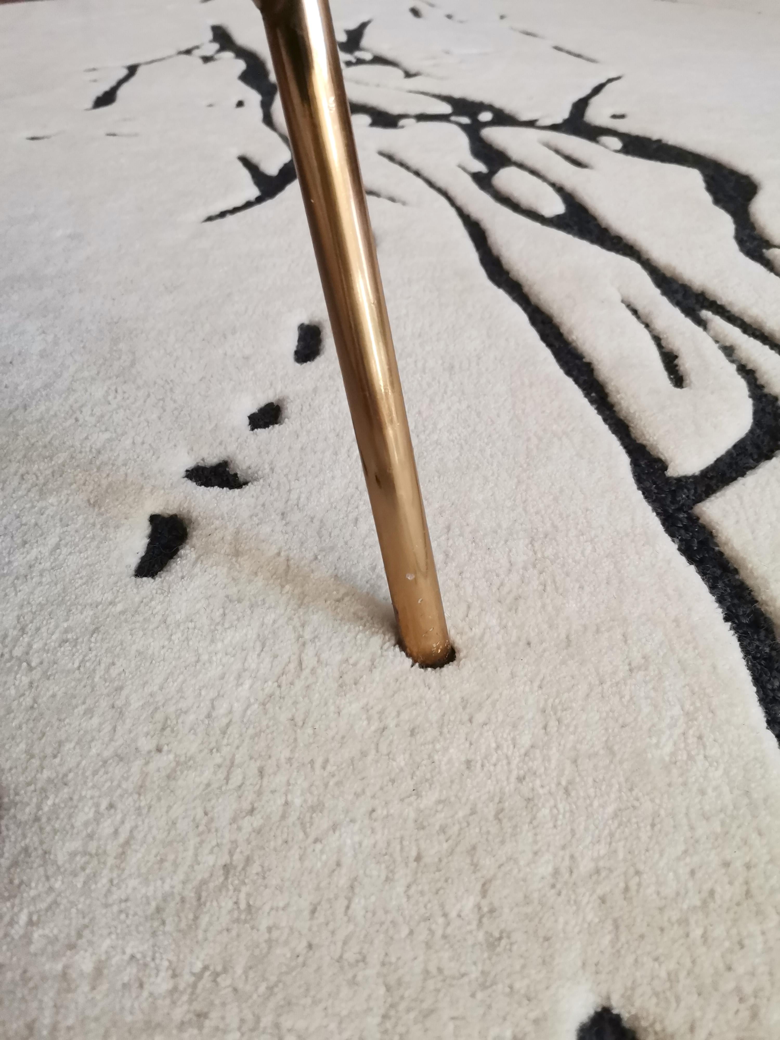 Alfombra contemporánea hecha a mano, diseño Vulcano,  8' x 10', Lana y Viscosa NZ Moderno en venta