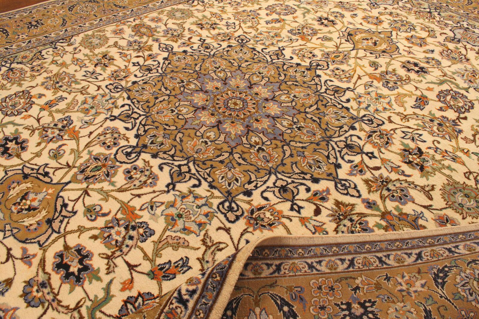 Handmade Contemporary Isfahan Rug 9.6' x 12.7' (295cm x 390cm), 2000s - 1T02 For Sale 3