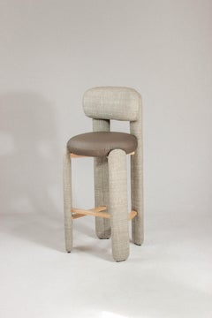 Handmade Contemporary Mambo Unlimited Ideas Choux Brown seat Bar Chair