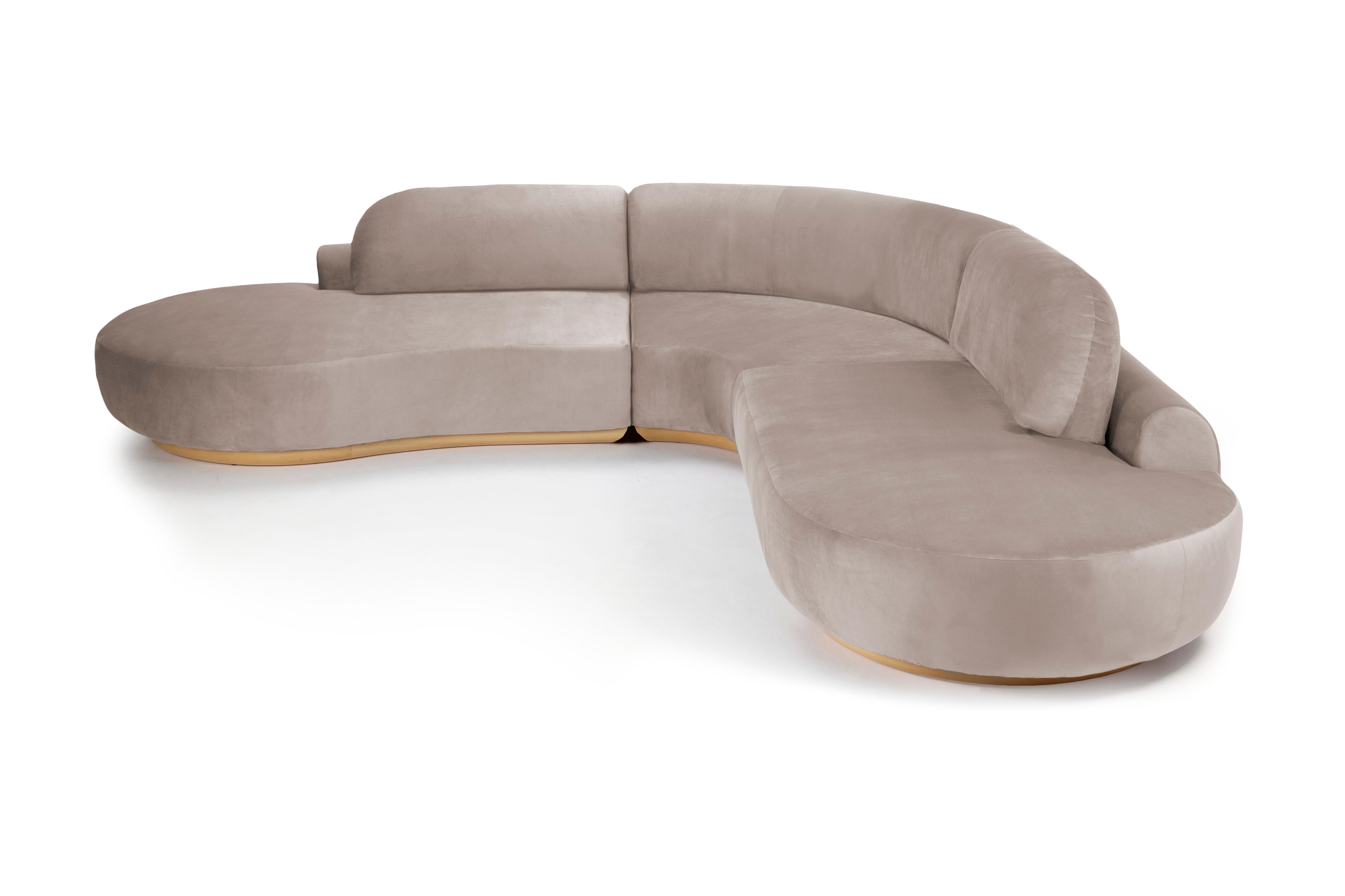 Handgefertigtes zeitgenössisches Mambo Unlimited Ideas Naked Sofa Combo 1 mit weicher Polsterung (Moderne der Mitte des Jahrhunderts) im Angebot
