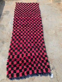 Handmade Contemporary Moroccan Berber ORA Runner Rug 2.9' x 8.2', 2010s - 1G04