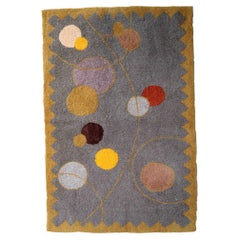 Tapis au crochet contemporain ORA fait main 2000s - 1C834