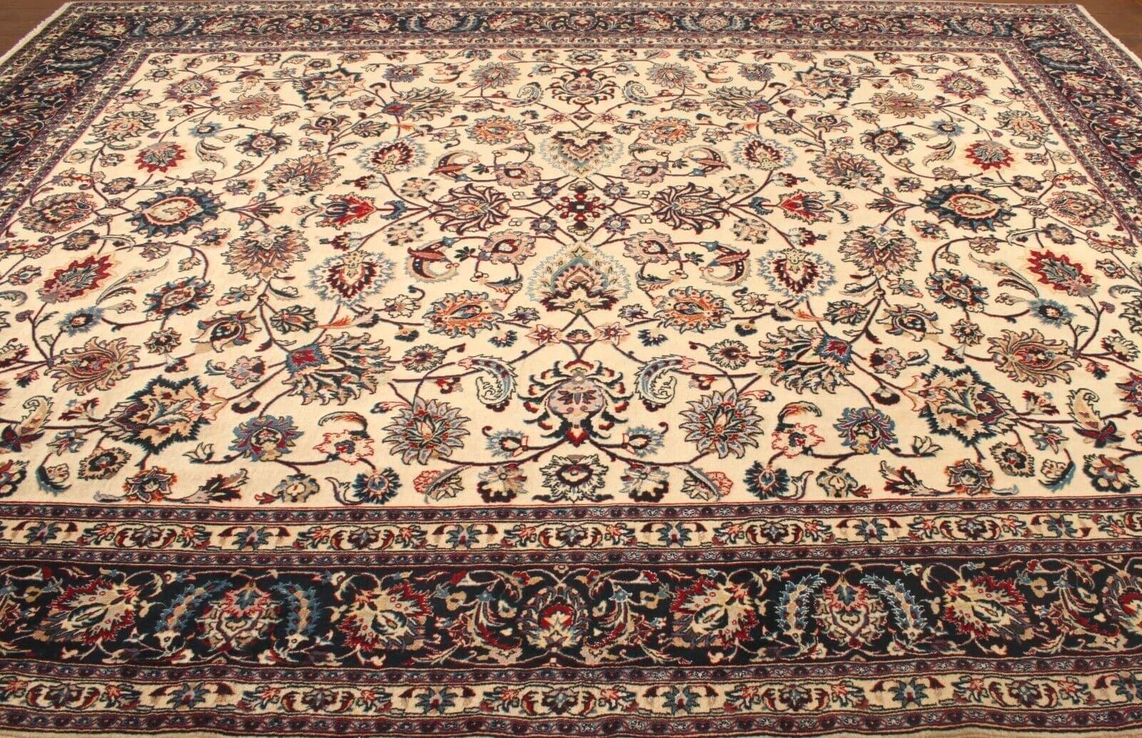 Handmade Contemporary Persian Style Tabriz Rug 10' x 12.7', 2000s - 1T04 For Sale 5
