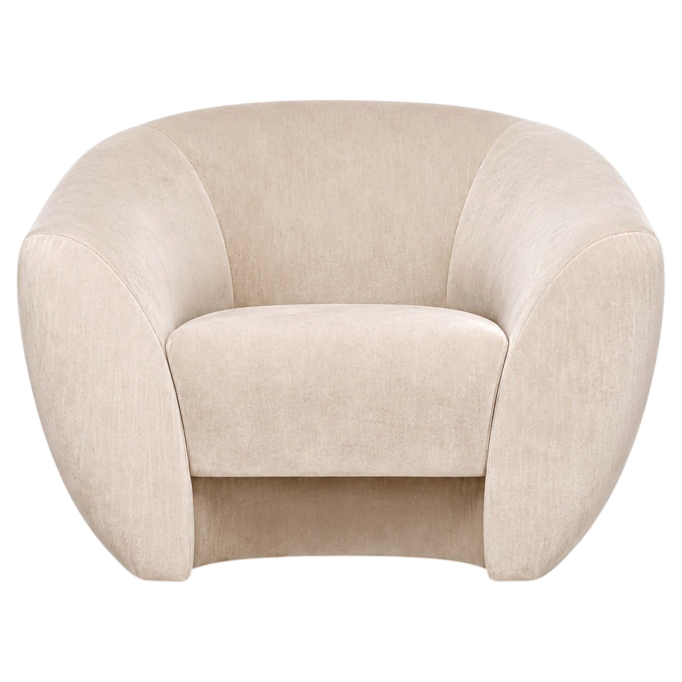 Handmade Contemporary Sculptural Armchair by Munna Design Studio