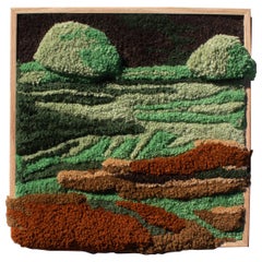 Handmade Contemporary Woll Tapestry, Wall Art, Fiber Art, Textile Art by Ohxoja