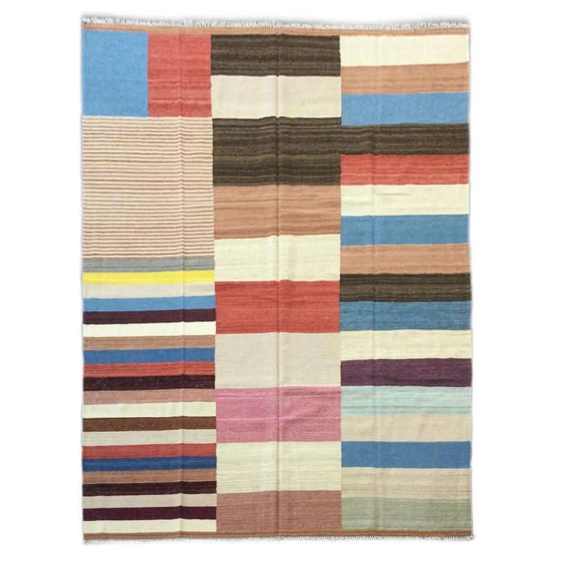 Handmade Contemporary Wool Kilim,  3.05 x 2.45 m In New Condition For Sale In MADRID, ES