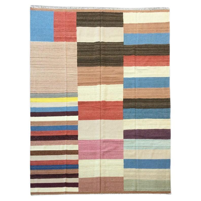 Handmade Contemporary Wool Kilim,  3.05 x 2.45 m For Sale