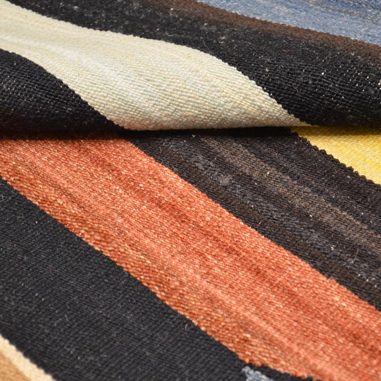 Handmade Contemporary Wool Kilim, Mazandaran Multi-Color Design. 2.70 x 1.90 m For Sale 5