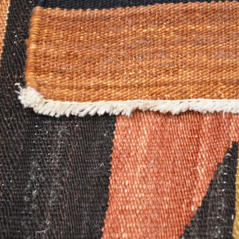 Handmade Contemporary Wool Kilim, Mazandaran Multi-Color Design. 2.70 x 1.90 m For Sale 6
