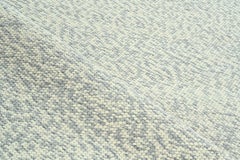 Handmade Contemporary Wool Rug in Beige & Soft Gray, Minimalist Textured Design